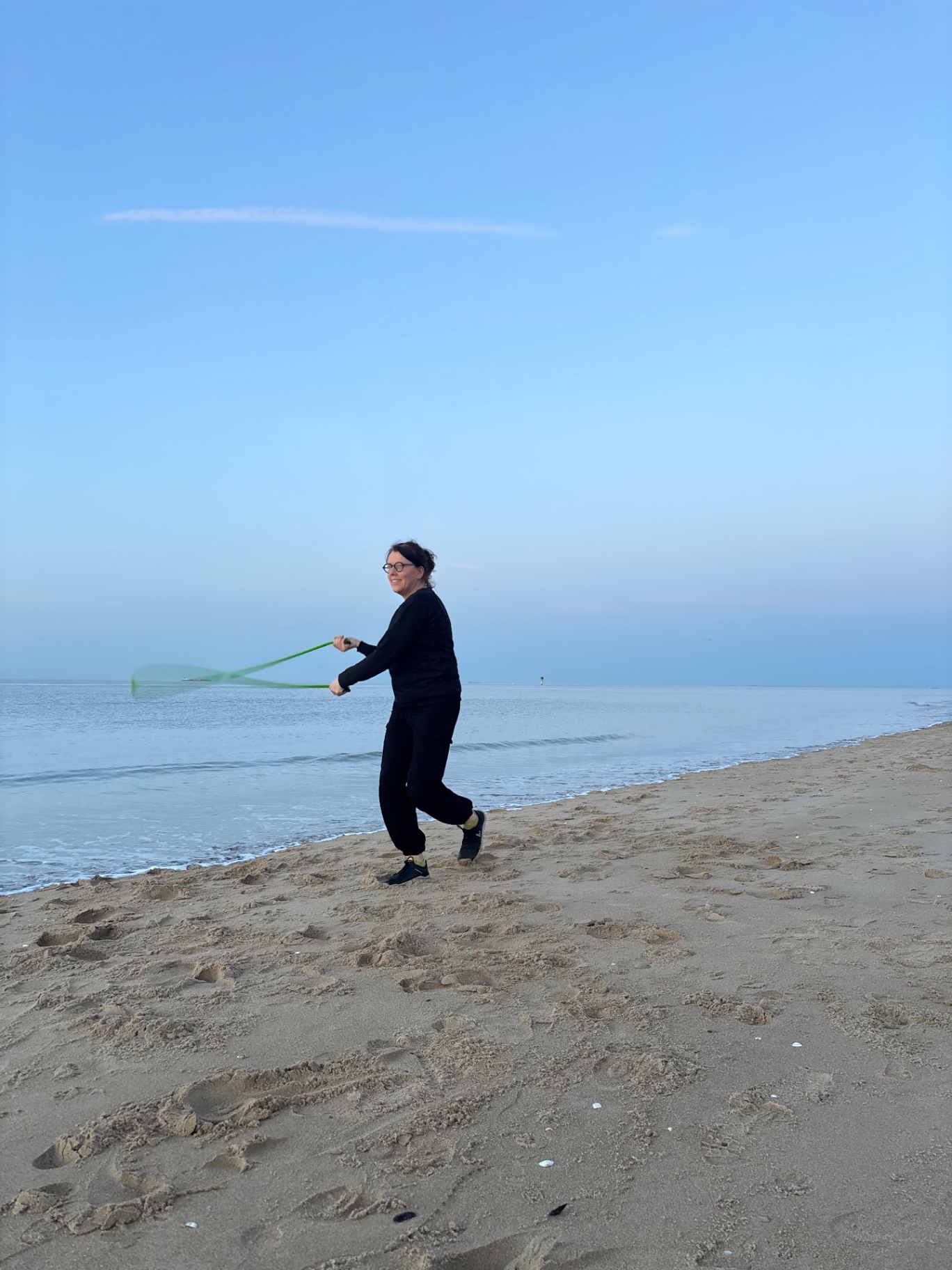 Touw laat golven, dynamische beweging